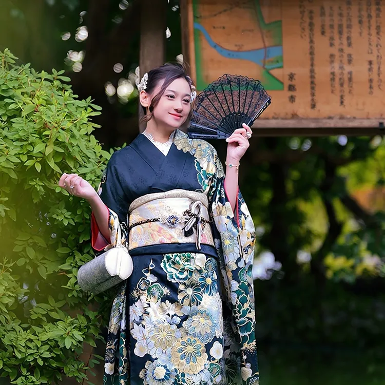 日本京都嵐山での着物体験「花羽」と撮影、清水寺での着物予約撮影
