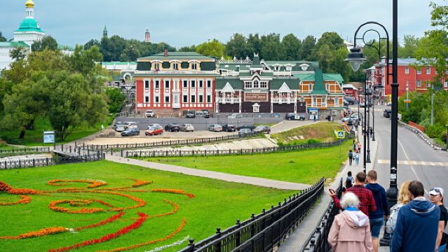 Sergiev Posad + The Holy Trinity-St. Sergius Lavra + Church of the Dormition of the Theotokos in Veshnyaki