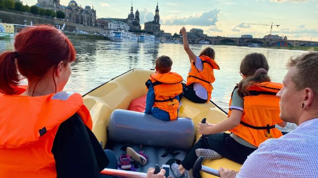 德累斯頓：橡皮艇之旅 Loschwitz - Radebeul
