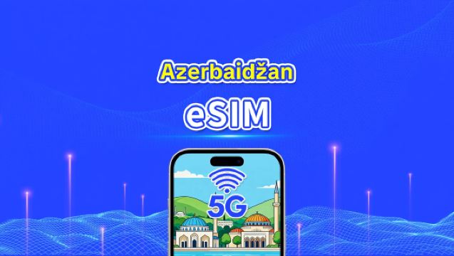 Azerbaidžanin eSIM | 5G/4G | nopea data | päiväpaketti/datapaketti | 24 tuntia | 1-30 päivää | QR-koodi