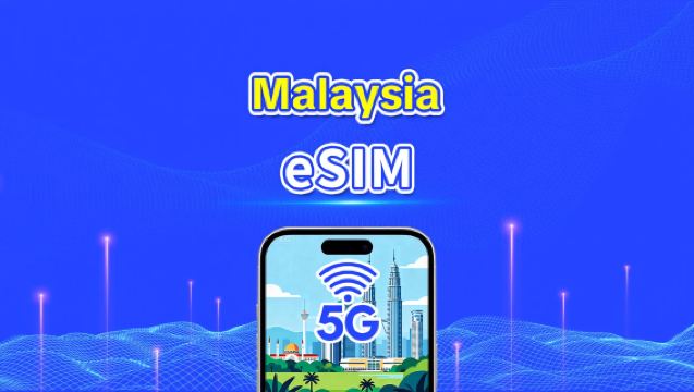 Malaysia eSIM | 5G/4G | Daglig pakke/data pakke | Højhastighedsdata | Kalenderdøgn | 1-30 dage | QR-kode