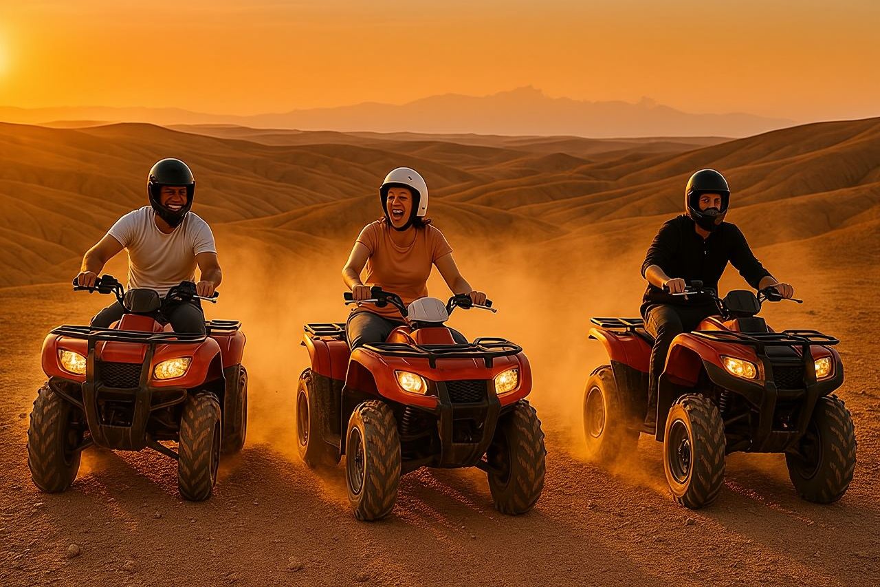 Marrakech: Agafay Desert Dinner, Camel Ride & Quad Biking.