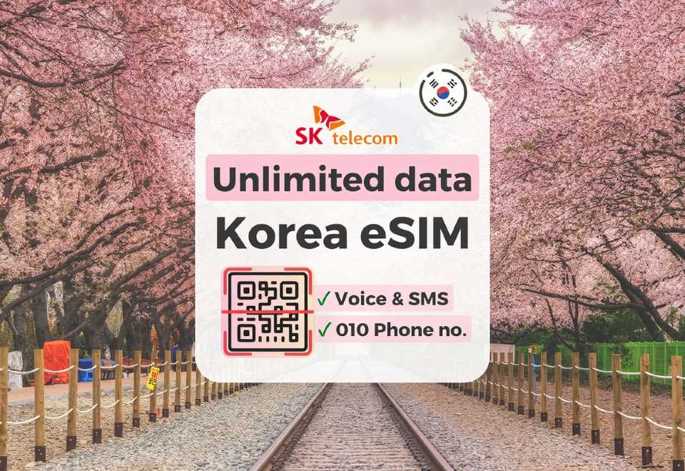 韓国eSIM】韓国SKTローカル データ使い放題・通話可能 eSIM +