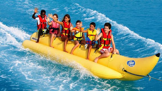 Bali South Bay Beach Water Sports (Banana Boat, motor-powered boat, Parasailing, Undersea Walking, Snorkeling, Water Flying Fish) Tanjung Benoa Watersport