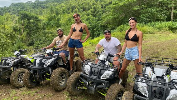 Aventura en quad, tirolina y a caballo en Bambuza desde Negril