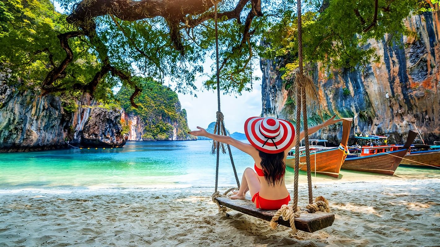 Tour di un giorno alle isole Hong da Krabi, Thailandia [speedboat/longtail boat/trasferimento/snorkeling/frutta e bevande]