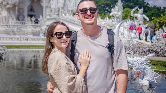 Red, Blue, White Temples & Hot Spring Trip from Chiang Mai