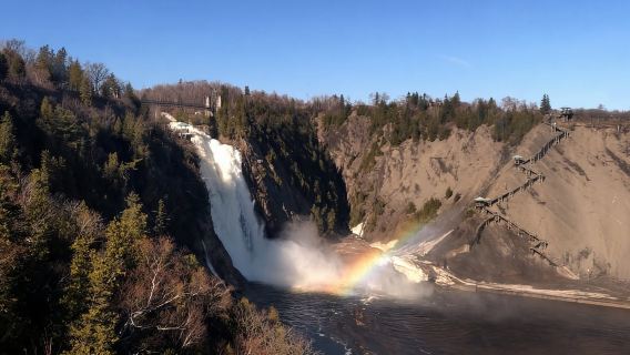 Città di Quebec: trasferimenti in bus navetta per le cascate di Montmorency