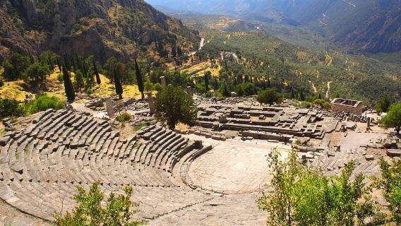 Desde Atenas: Excursión de un día a Delfos con guía de habla hispana
