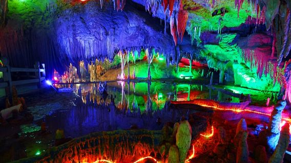 1-day tour to Meijiang Geology Park + Meishan Dragon Palace + Zique Terraces in Loudi, Hunan with English service available