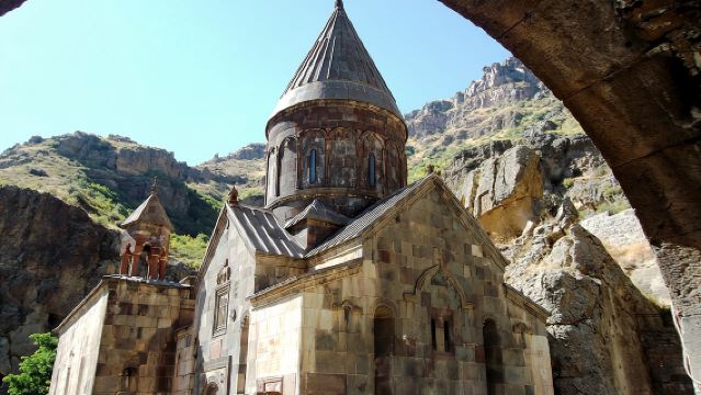 Geghard + Holy Trinity Cathedral of Tbilisi + Mt Kazbek private charter day tour