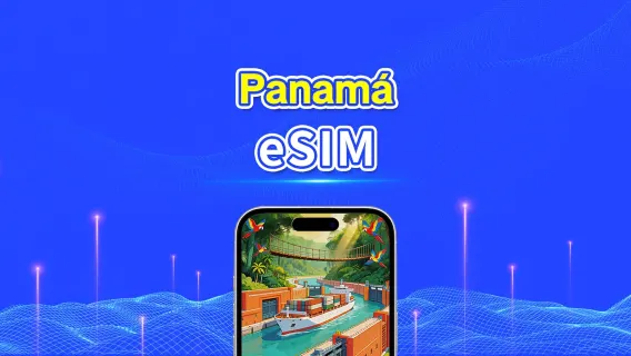 eSIM 5G/4G Panamá | Pacote Diário/Pacote de Dados | Cobrança 24 horas | 1 a 30 dias | Código QR