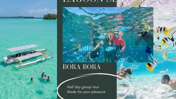 Excursión en grupo reducido de medio día en Bora Bora con snorkel