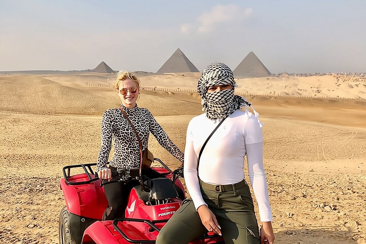VIP Giza Pyramids Tour,Sphinx,Camel Ride,Quad Bike&inside Pyramid