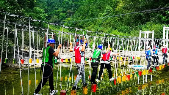 西安出發去柞水溶洞+終南山寨+峽谷樂園/親子遊
