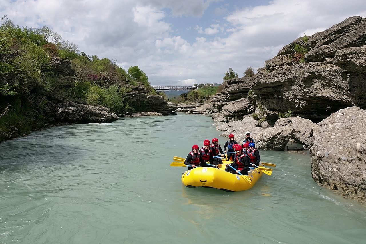 Permet: Vjosa River National Park Guided Rafting Tour