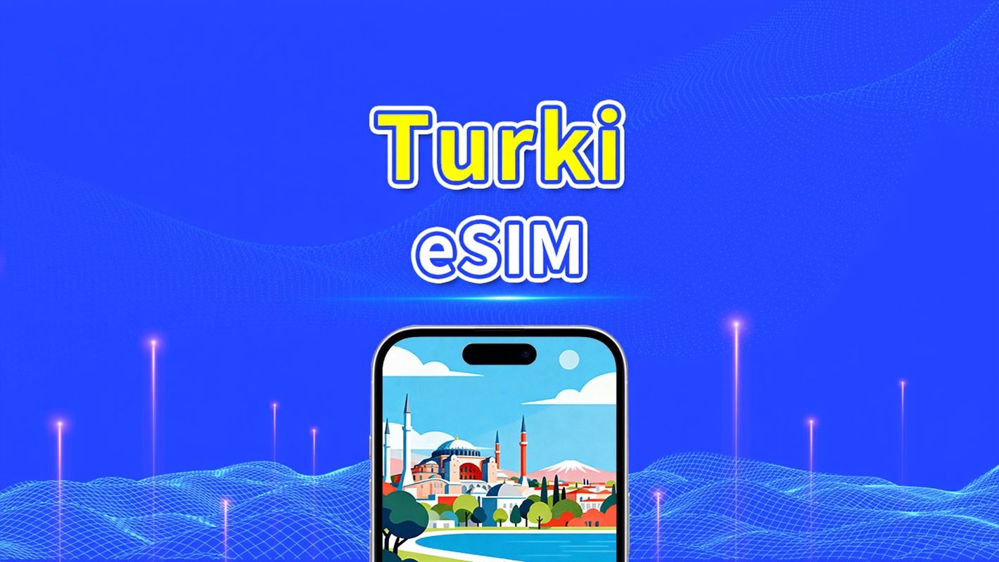 Turki eSIM | 5G/4G | Paket Harian/Paket Data Total | 1–30 hari | Penagihan setiap 24 jam | Kode QR