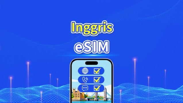 UK 5G eSIM | CTExcel (Jaringan EE) | Paket Data Total dengan Panggilan & SMS | 7-30 Hari | Penagihan 24 Jam | QR Code