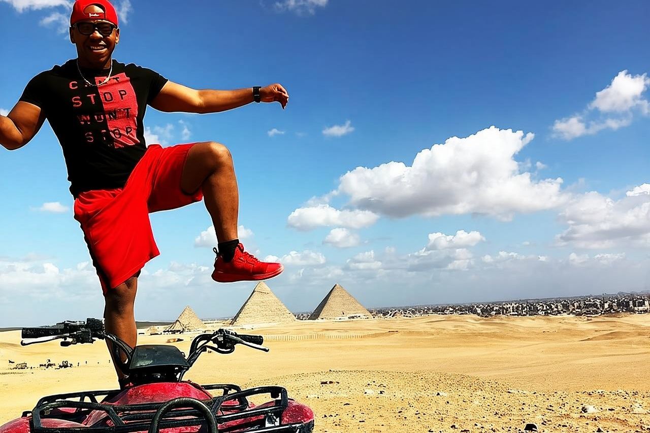 All inclusive Tour Giza Pyramids Sphinx Quadbike Camels Lunch