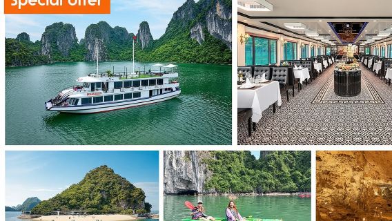 From Hanoi: 1-Day Halong 5-Star Cruises with Big & Small Groups