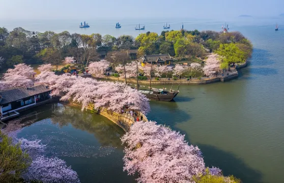 無錫黿頭渚+太湖遊船+禪意小镇·拈花灣一日遊【泛湖山水&拈花日夜遊】