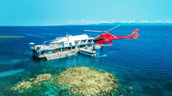 凱恩斯夢幻麗礁大堡礁遊輪一日遊【魔幻麗礁reef magic/直升機/深潛/含自助午餐/無限浮潛】