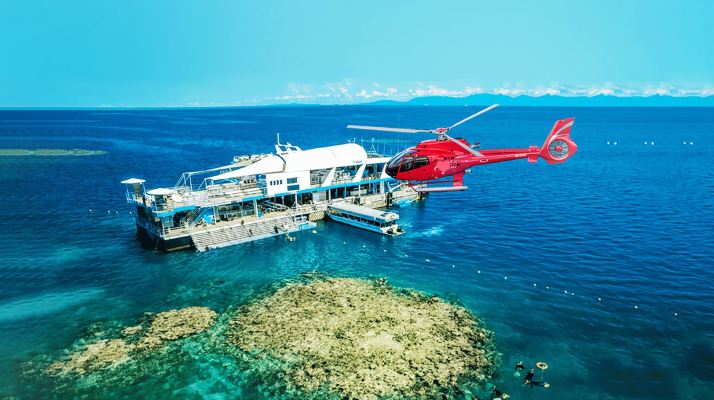 ケアンズ リーフ マジック クルーズ ワンデーツアー【マジックリーフ/ヘリコプター/ダイビング/ブッフェランチ付き/無制限シュノーケリング】