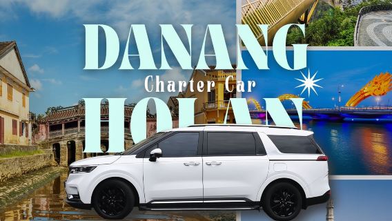 Traslado privado en coche de Danang a Hoi An | Disfrute de un relajante recorrido por pueblos antiguos y ciudades costeras.