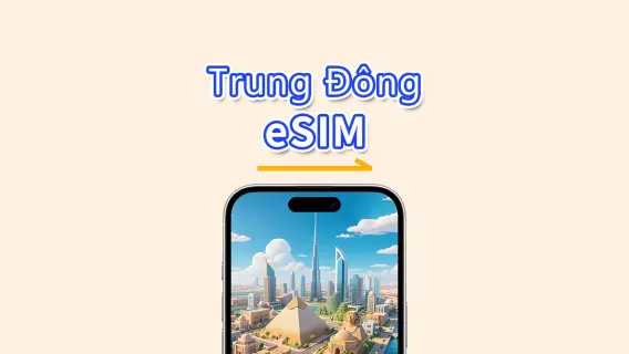 Nhiều quốc gia ở Trung Đông eSIM | 5G/4G | Dữ liệu tốc độ cao | 24 giờ | 1-30 ngày | Mã QR