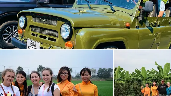 Hanoi Jeep Tours Led By Women: Hanoi City Jeep Tours Half Day