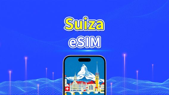 eSIM de Suiza | 5G/4G | Paquete de datos diario/total | 1-30 días | Facturación de 24 horas | código QR