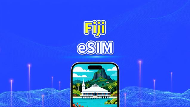 Fiji eSIM | 4G | Højhastighedsdata | Daglig pakke/datapakke | 24 timer | 1-30 dage | QR-kode