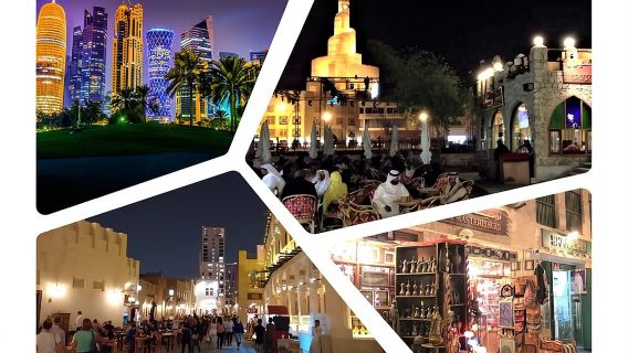 Doha: Private 4-Hour Evening City Tour with Souq Waqif Market