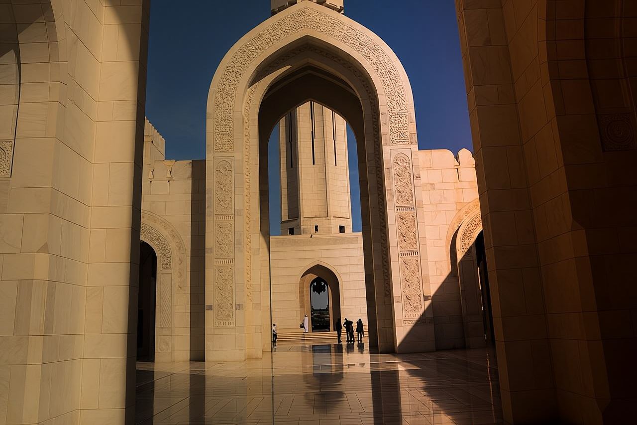 Tour privado de medio día por la ciudad de Mascate de noche
