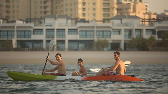 Three-seat Kayak Rental on The Palm Jumeirah - One Hour