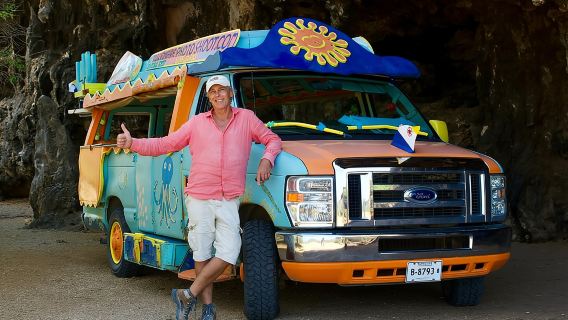 Lucs private Gruppenreise durch Bonaire im offenen Bus