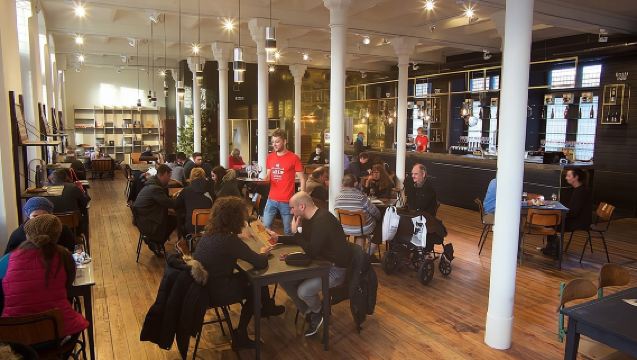 Entrada al Museo de la Cerveza de Brujas