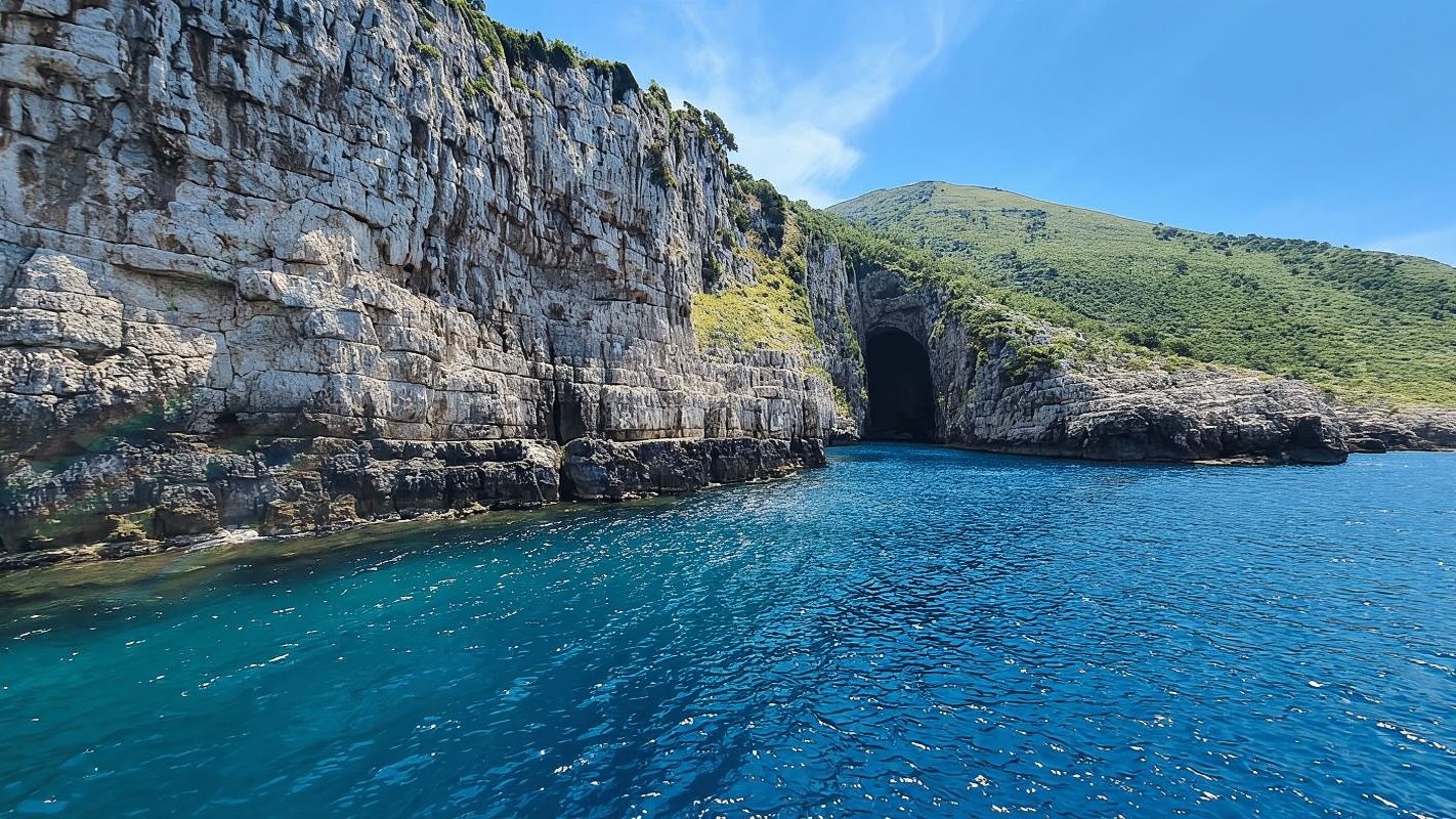 Boat Tour in Vlorë: Sazan Island, Haxhi Ali Cave,& Karaburun