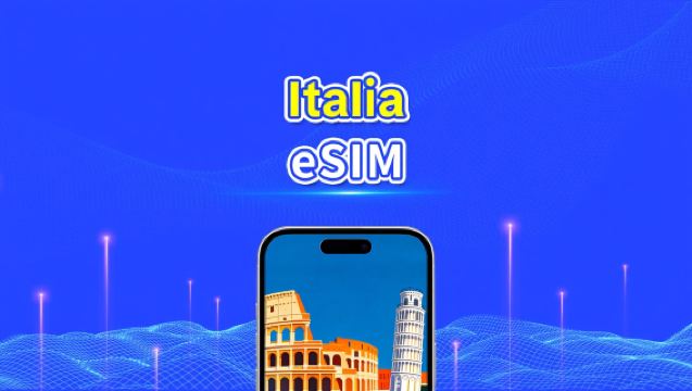 Italia eSIM | Nopea nettiyhteys | 5G/4G | Päiväpaketti/datapaketti | 24 tuntia | 1–30 päivää | QR-koodi