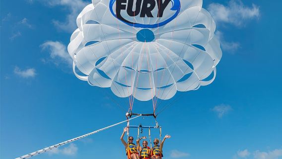 Key West Parasailing Adventure above Emerald Blue Waters