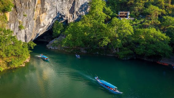 Phong Nha Cave and Paradise Cave: Guided Boat Tour & Exploration