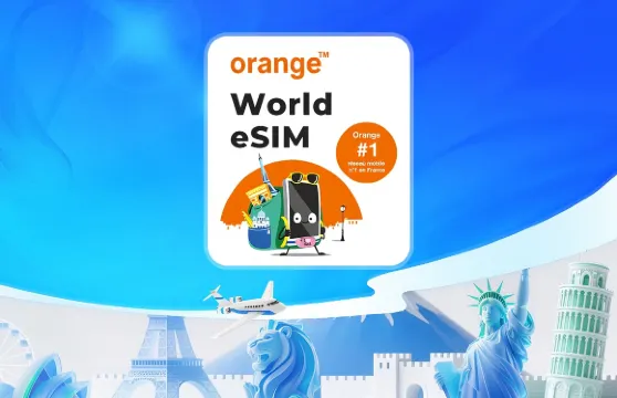 Orange 世界通用 eSIM | 4G/LTE | 31天總量50MB-20GB | 通話+簡訊 | 自然日計費 | QR code
