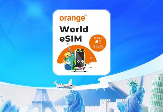 Orange World 4G/LTE eSIM | 50MB–20GB total for 31 days | Calls + SMS | Calendar-Day Billing | QR code AUD 24.98