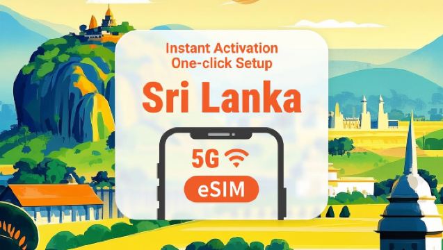 eSIM 5G do Sri Lanka | ChatGPT e TikTok disponíveis | Pacotes de 1 a 30 dias | Ativação imediata | Código QR