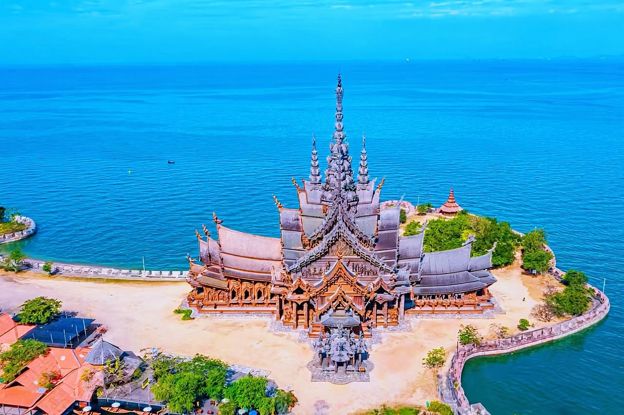 Excursión de un día al Parque Nong Nooch y al Mercado Flotante de los Cuatro Lados|Opcional: Santuario de la Verdad|Parque de Elefantes|Playa