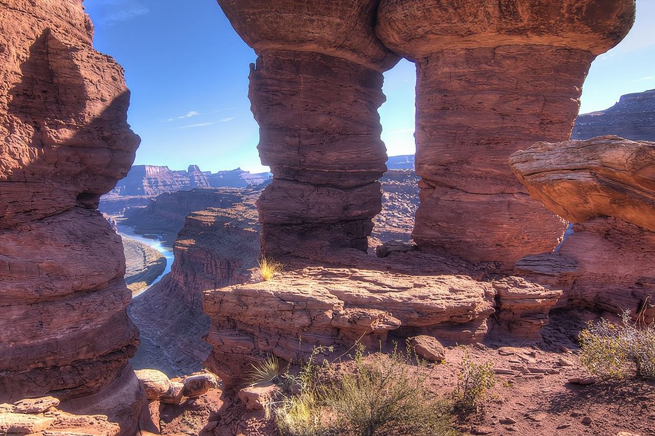 Canyonlands Nationalpark, White Rim Trail mit Allradantrieb