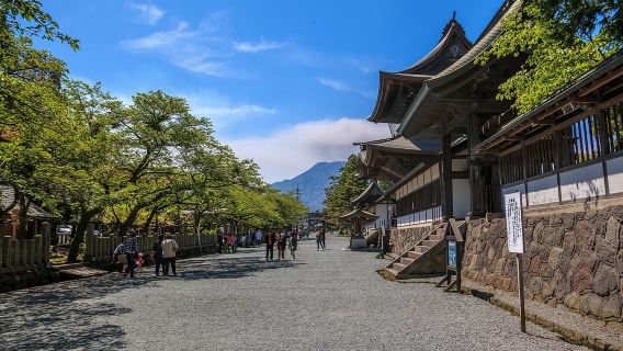 Visite guidée privée : volcan Aso, prairies, sanctuaire d'Aso