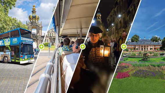 Lawatan bandar hop-on hop-off besar di Dresden