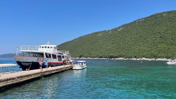 Depuis Budva/Kotor : excursion en bateau vers la grotte bleue, Kotor et plus encore