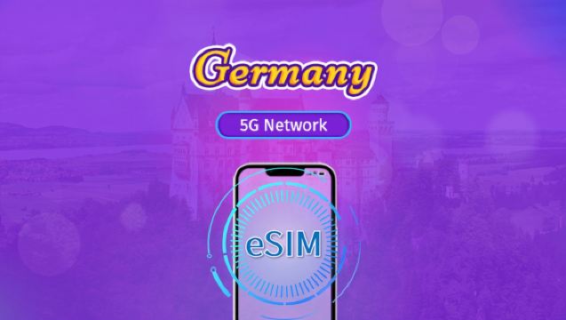 Germany 5G eSIM | Supports TikTok & ChatGPT and Other Popular Global Apps | Day Pass / Total Package | Natural Days Billing | 1–30 Days | QR code